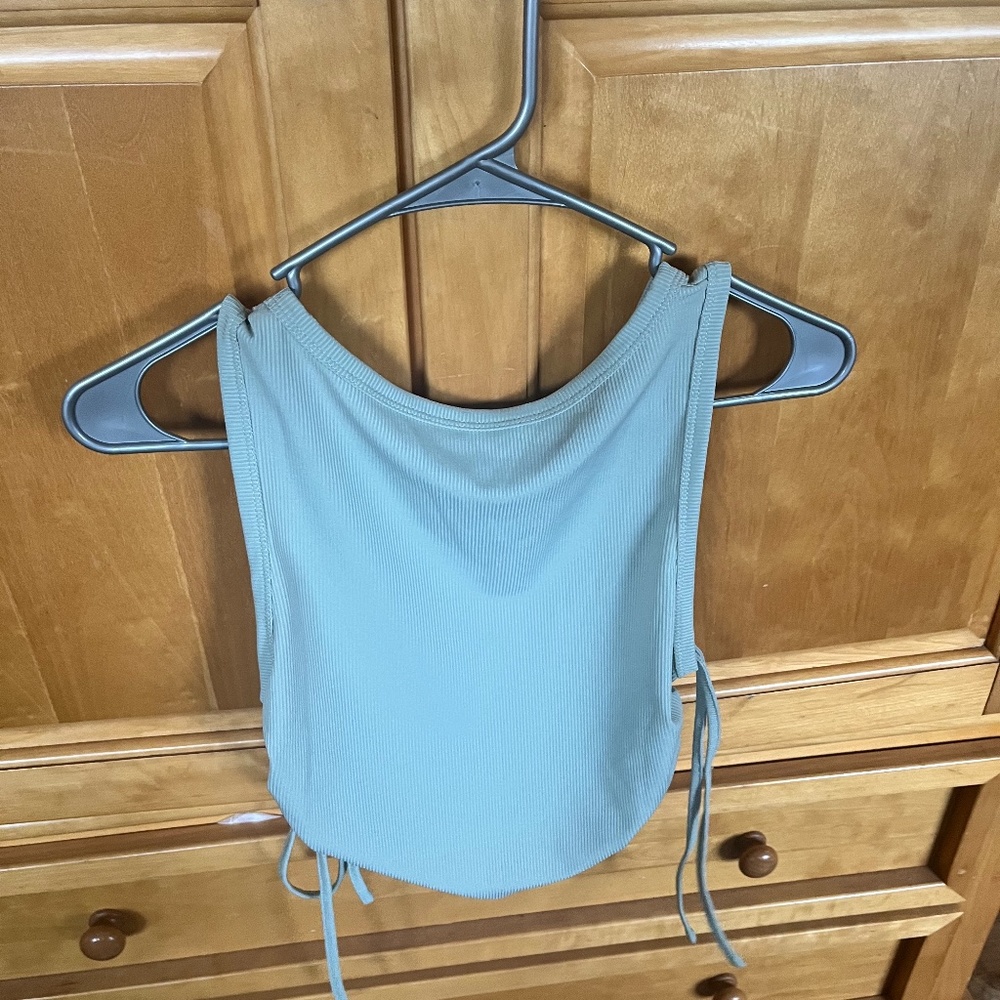Green tank top